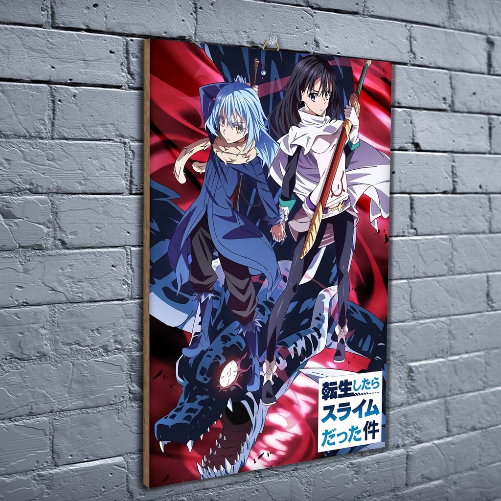 Jual Poster Kayu Tensei Tensura Anime Dekorasi Kamar Poster Murah