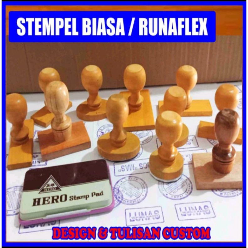 Jual Stempel Kayu Runaflek Biasa Shopee Indonesia