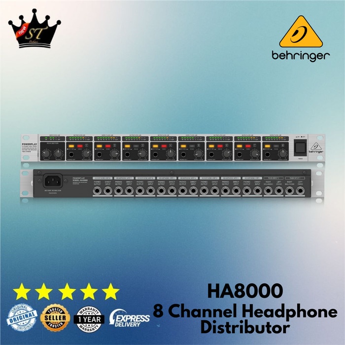 Jual Behringer Ha8000 Ha8000V2 Ha 8000 V2 Headphone Amplifier Splitter