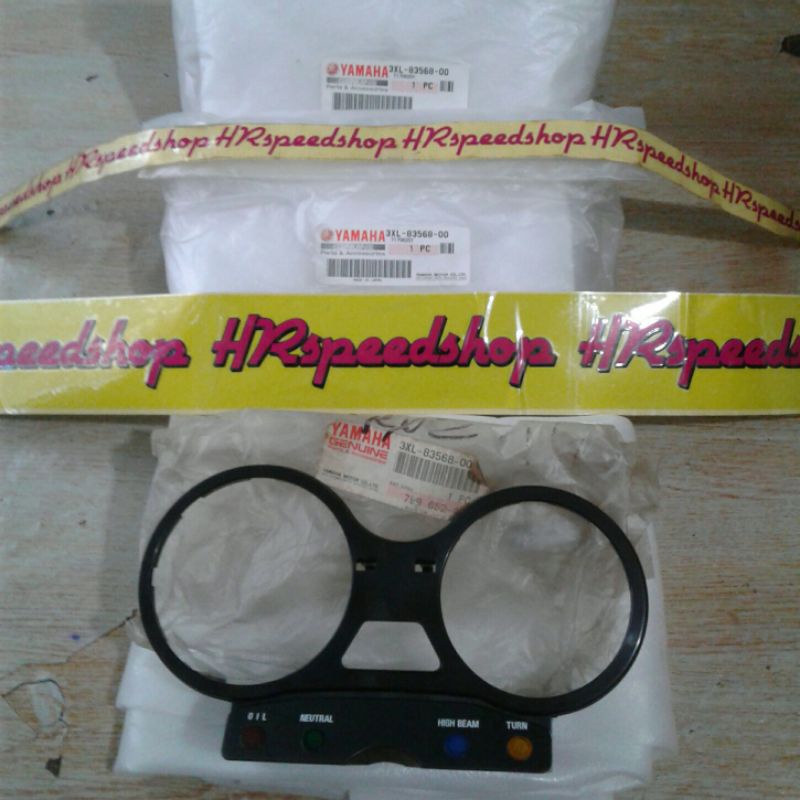 Jual Bingkai Frame Plastik Hitam Pilot Lampu Indikator Speedometer