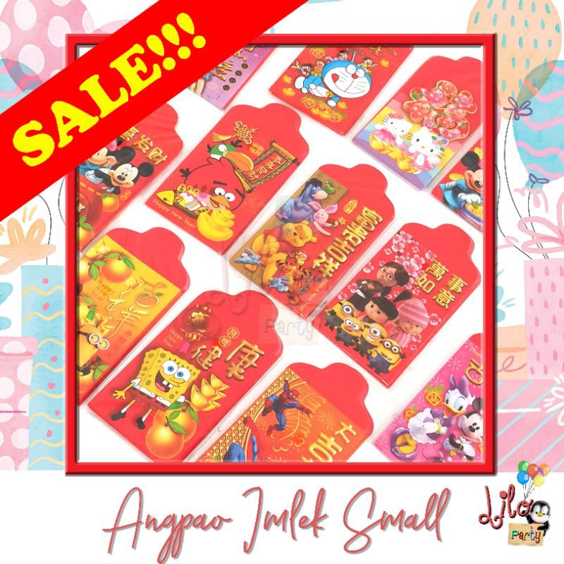 Jual Angpao Imlek Kecil Chinese New Year MOTIF RANDOM Shopee Indonesia