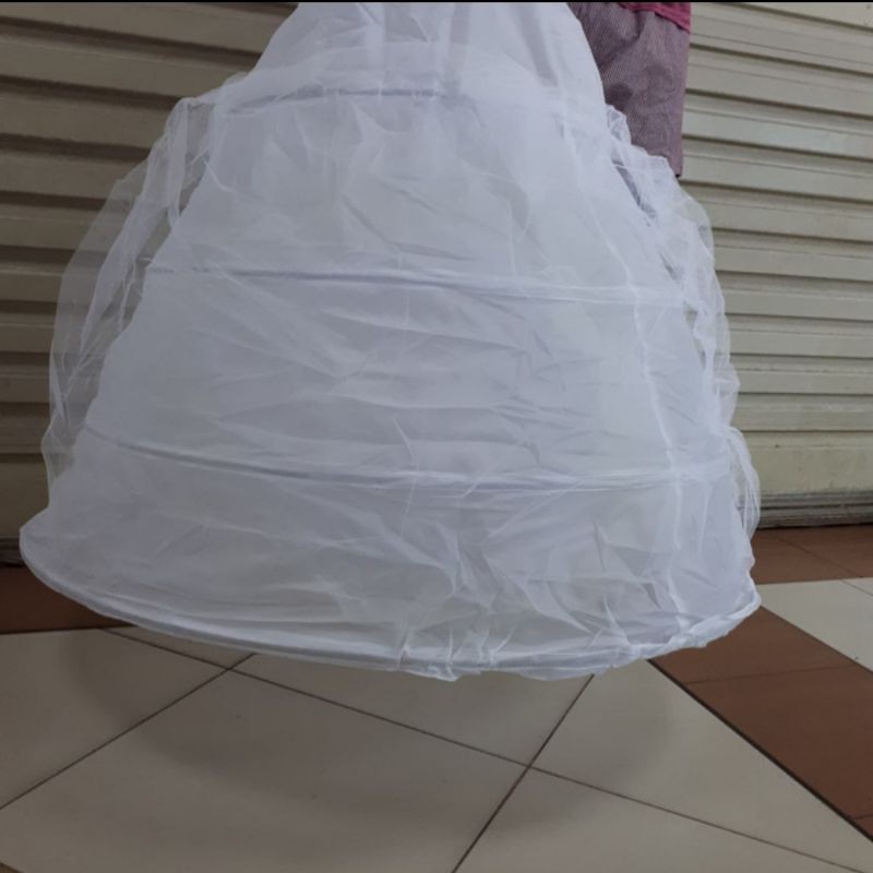 Jual Petticoat 4 Susun Ring Dalaman Pengantin Rok Pengembang Shopee