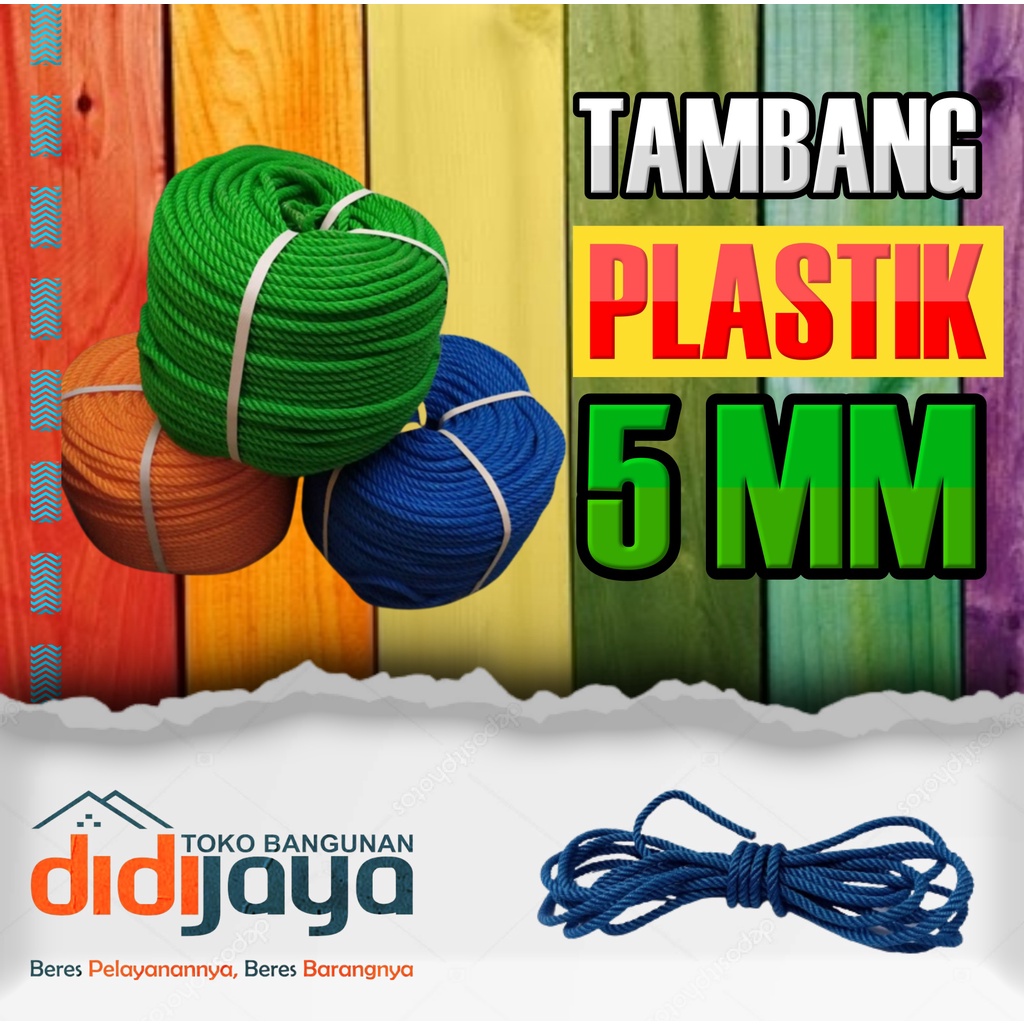 Jual Tali Tambang Plastik Mm Per Meter Shopee Indonesia