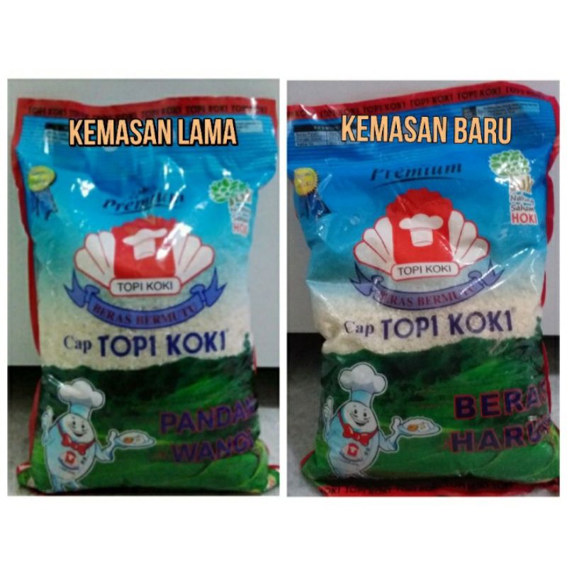 Jual Beras Topi Koki Pandan Wangi Setra Ramos 5kg Shopee Indonesia