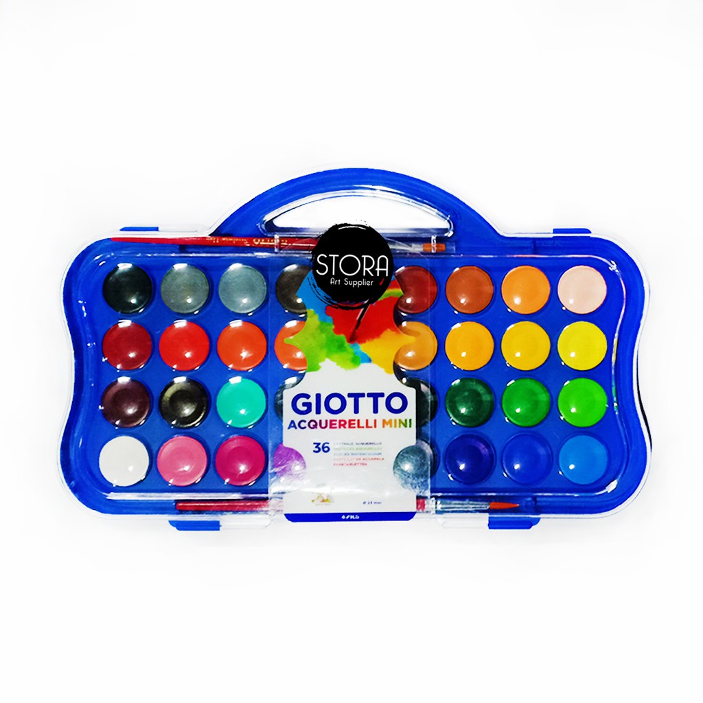 Jual Mini Giotto Acquerelli Watercolor Set Water Colour Cake Cat