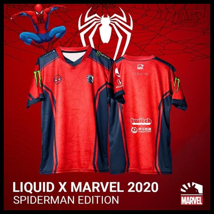 Jual Jersey Gaming Team Liquid Spider Man Marvel Shopee Indonesia