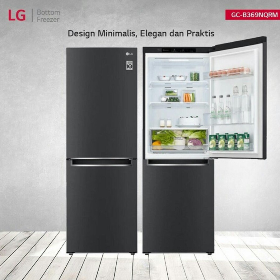 Jual Lg Kulkas Pintu Freezer Bawah Smart Inverter Liter Gc