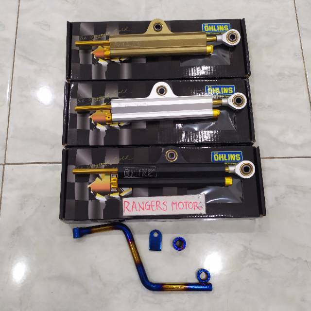 Jual Steering Jumper Ohlins Plus Breket Magnesium Matic Beat Vario