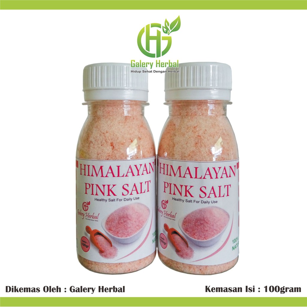 Jual GARAM HIMALAYA 100 GRAM HIMALAYAN PINK SALT ASLI HIMSALT