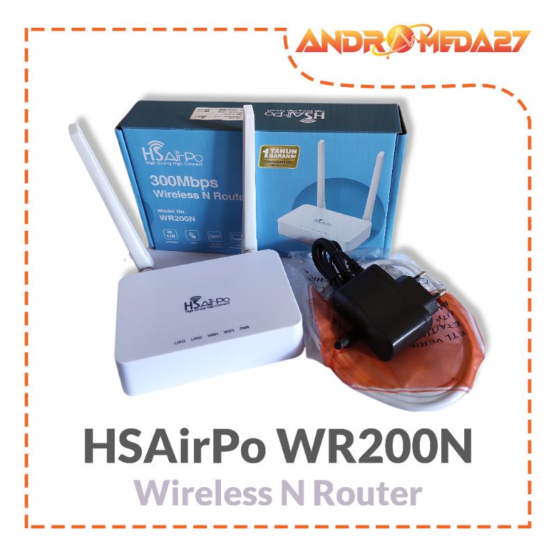 Jual HS AIRPO WR200N 300Mbps WIRELESS N ROUTER Shopee Indonesia