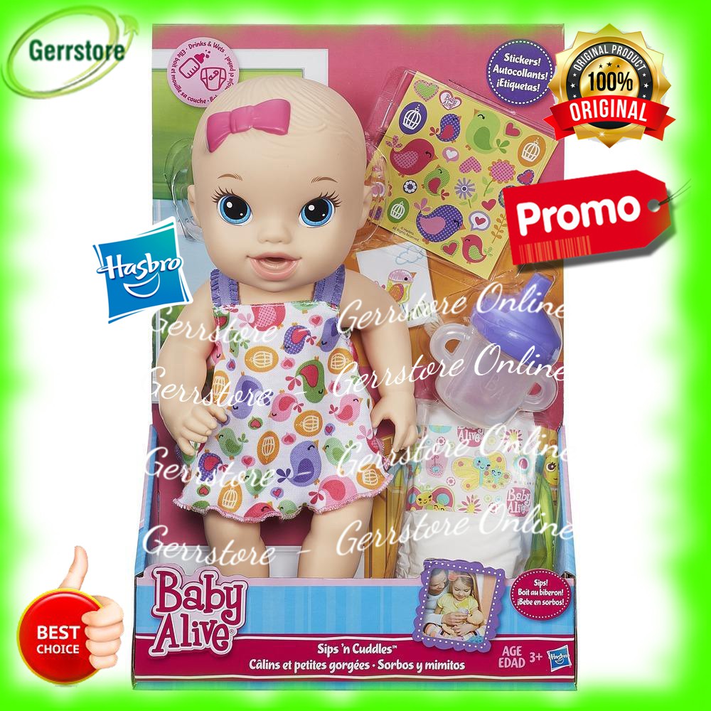 Jual Boneka Baby Baby Alive Sips N Cuddles Light Skin Blonde