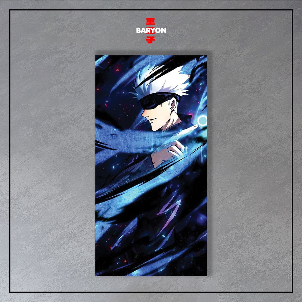 Jual BARYON Wall Decor GOJO SATORU JUJUTSU KAISEN Pajangan Poster Kayu