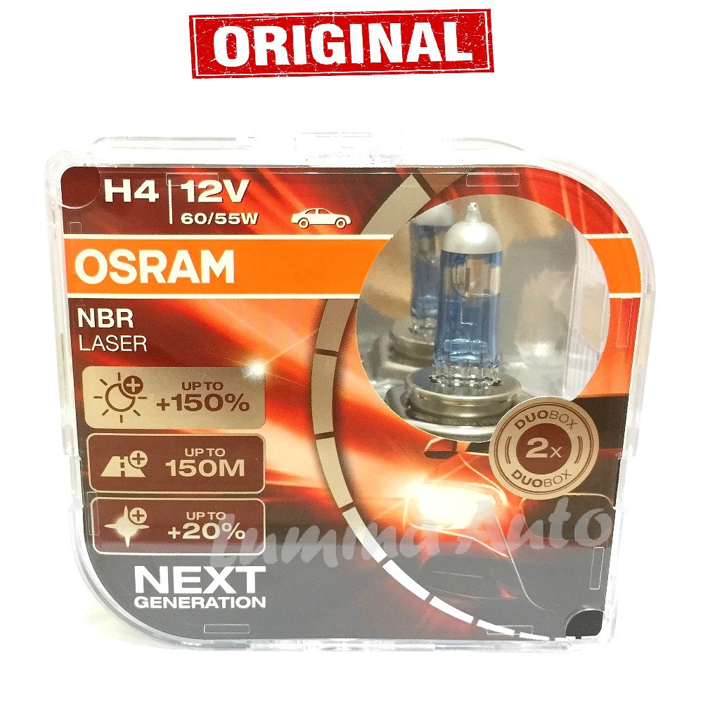 Jual Osram NBR Laser Next Generation H4 60 55W Lampu Mobil Night