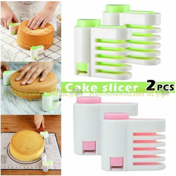 Jual 2 Pcs Alat Bantu Pemotong Kue Roti Bolu Cake Model 5 Layer Cake