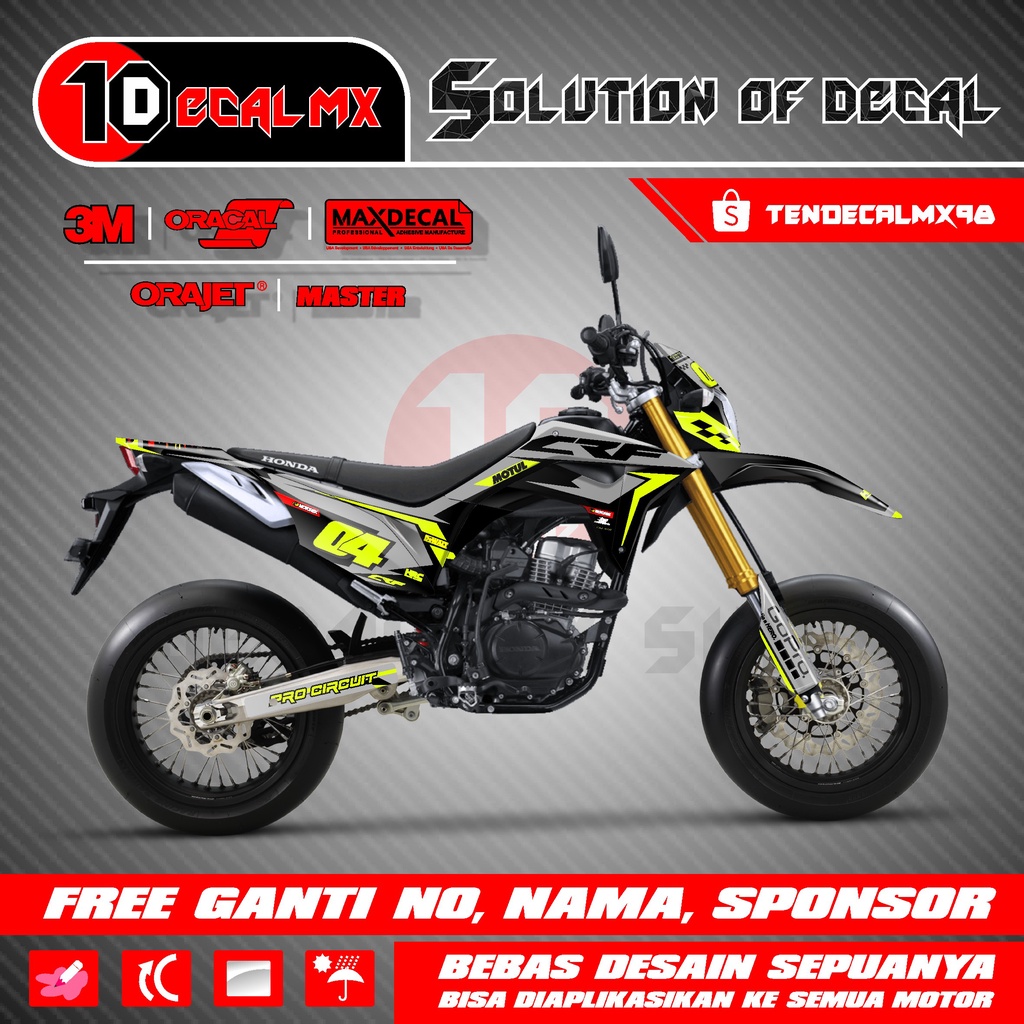 Jual Decal CRF 150 L Full Body Abu Stabilo Desain Custom Shopee Indonesia