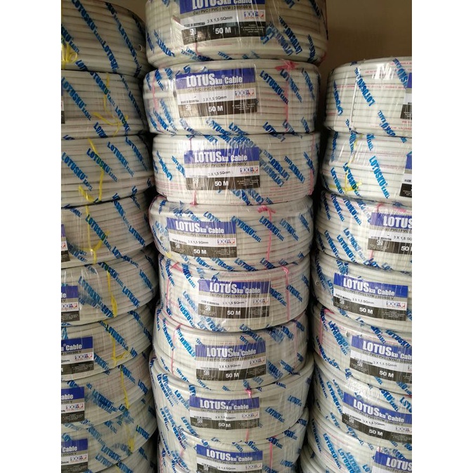 Jual Kabel Listrik Kawat LOTUSku NYM 2x2 5 2x2 5 50 Yard 50Y Shopee