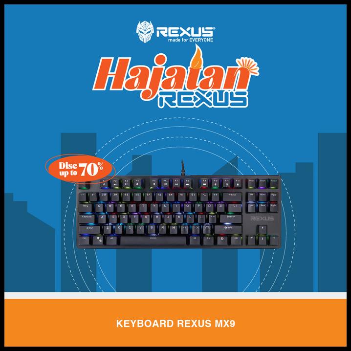 Jual Rexus Keyboard Gaming Mechanical Legionare Mx9 Tkl Rgb Shopee