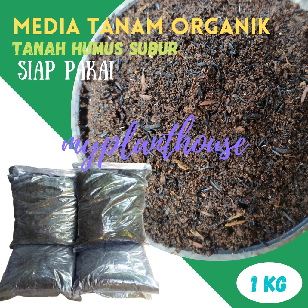 Jual Media Tanam Tanah Subur Kompos Organik Siap Pakai 1 Kg