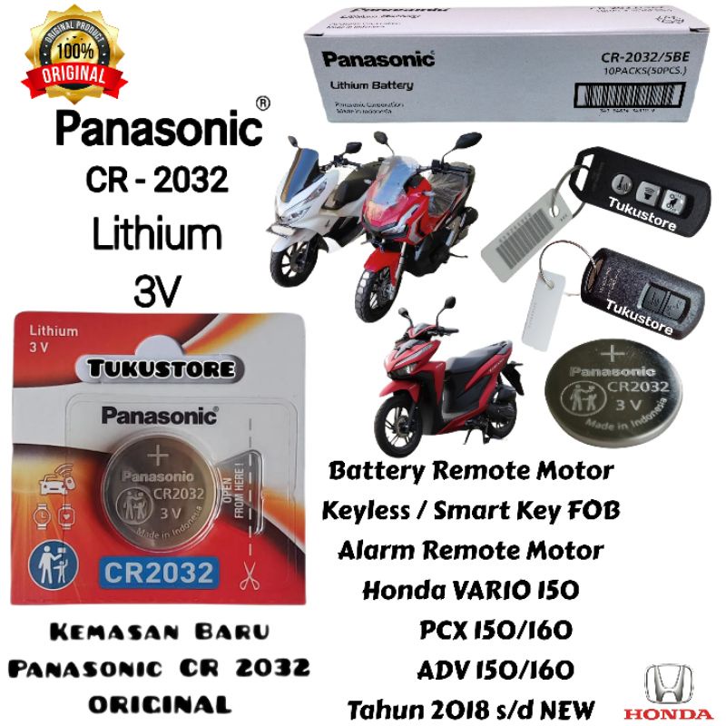 Jual Baterai Remote Kunci Honda Vario Pcx Adv Original Panasonic