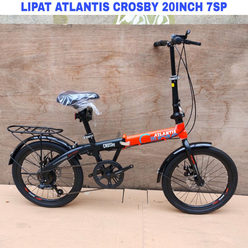 Jual Sepeda Lipat Atlantis Crosby Inch Sp Hi Ten Stell Shopee