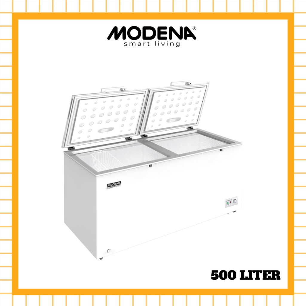 Jual Chest Freezer Modena Liter Liter Md W White Shopee