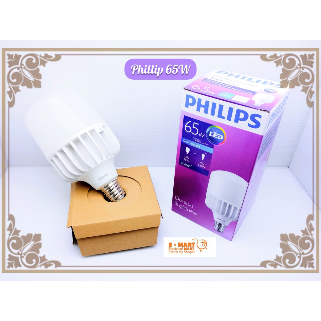 Jual PHILIPS LED TFORCE CORE 65W E40 Industrial Lamp Lampu Gudang