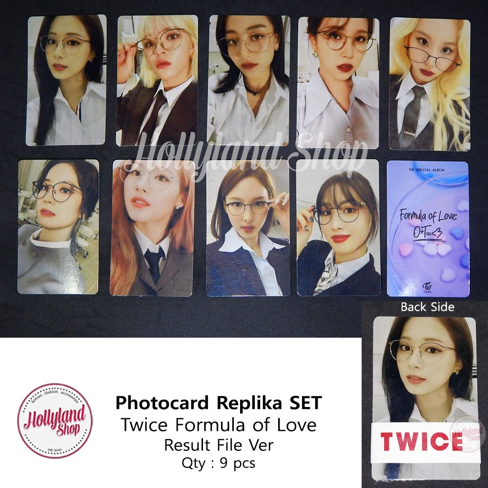 Jual Photocard Replika Set TWICE Laminasi Glossy Shopee Indonesia