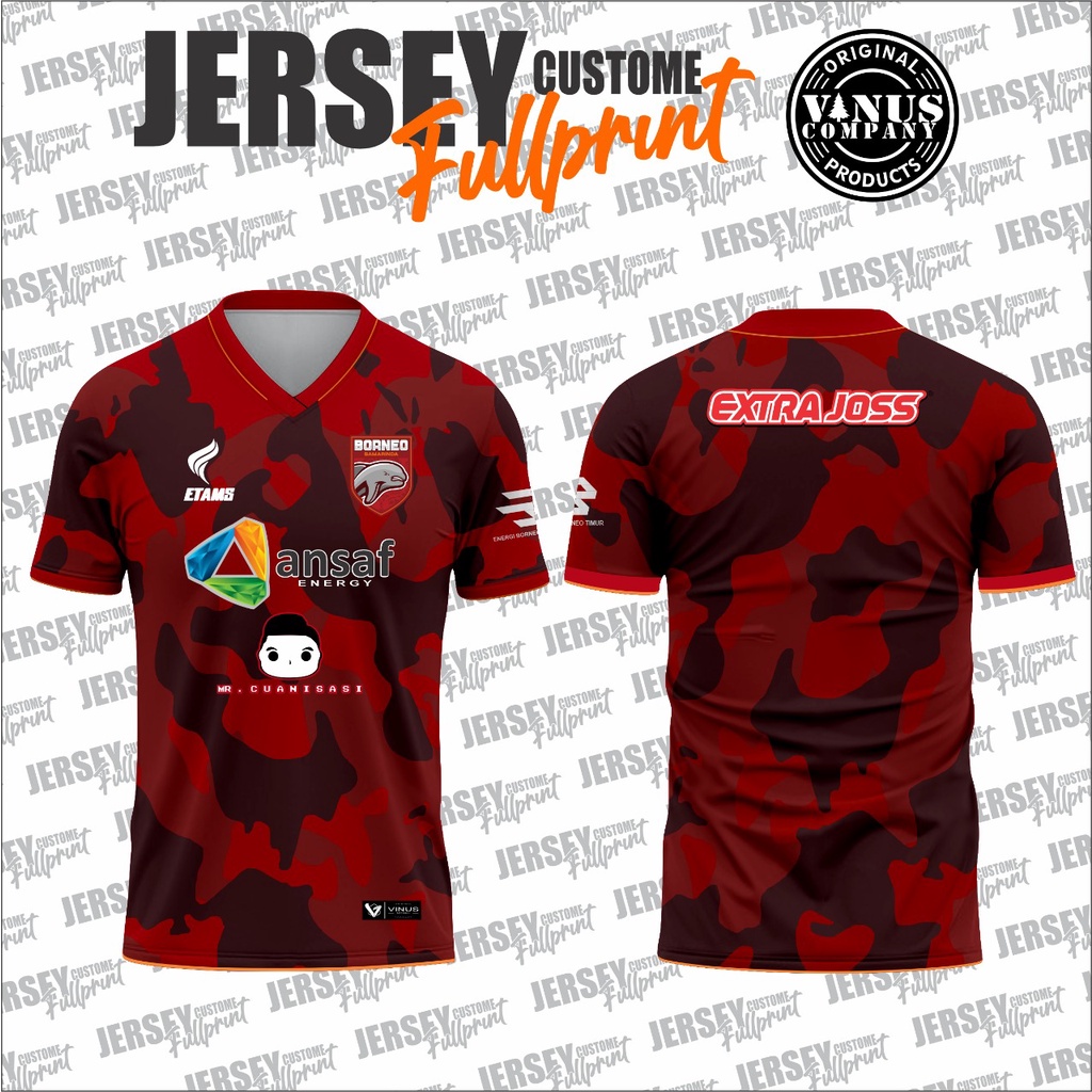 Jual Jersey Borneo FC Terbaru Tanpa Sponsor Atau Full Sponsor Shopee