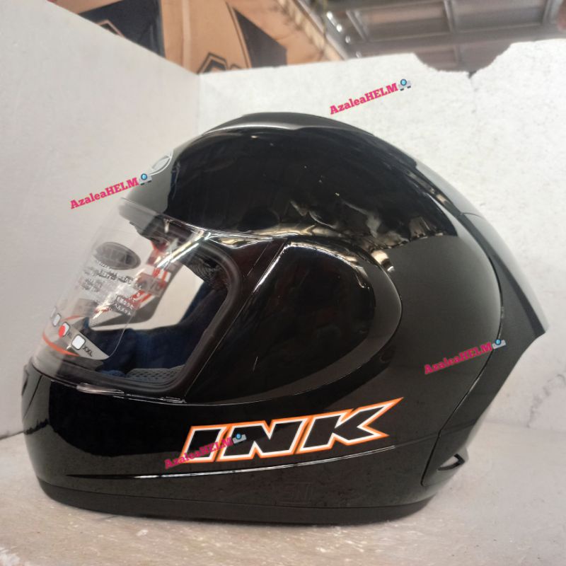 Jual Helm Ink Fullface Cl Max Solid Black Doff Shopee Indonesia