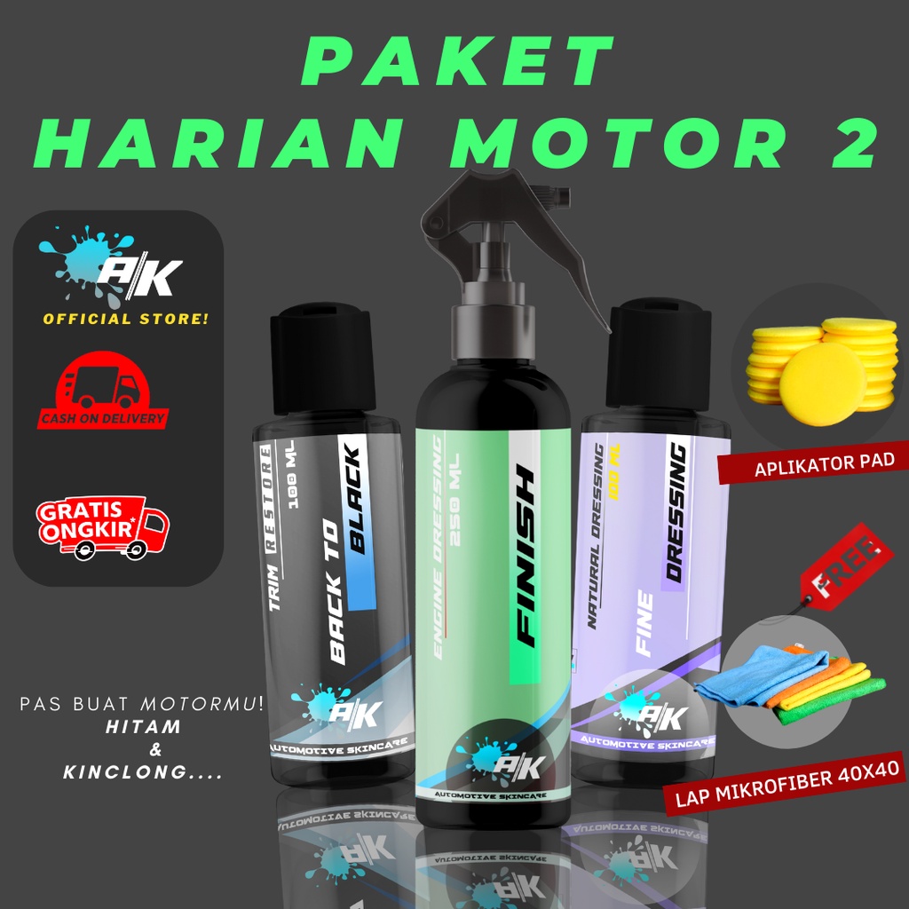 Jual Paket Komplit Pengkilap Dan Penghitam Body Motor Penghitam