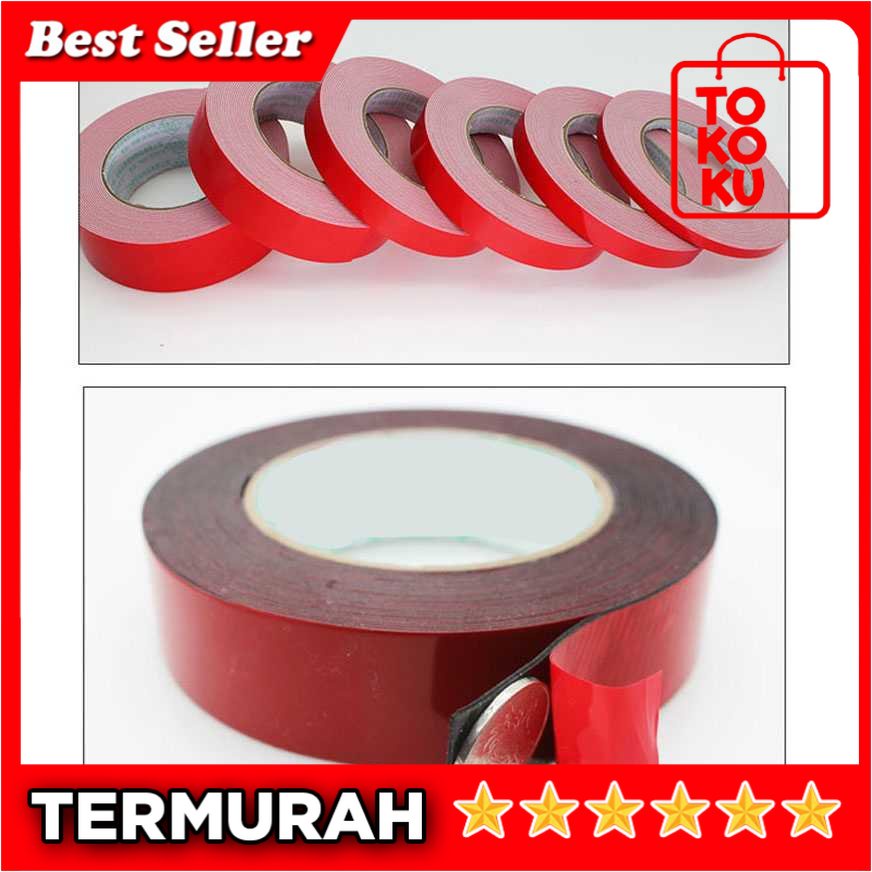 Jual TOKOKU DOUBLE TAPE VHB LAKBAN ISOLASI PEREKAT LEM ISOLASI SEKELAS