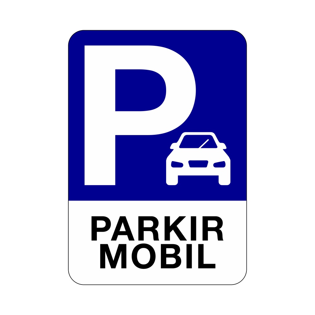 Jual Rambu Parkir Mobil Cm X Cm Plat Alumunium Shopee Indonesia