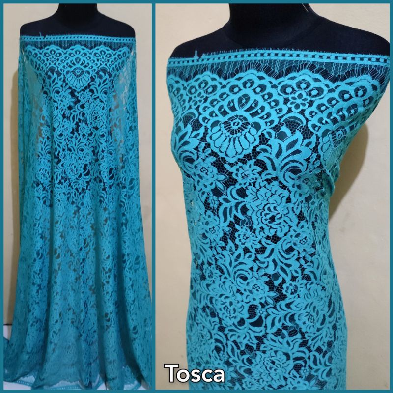 Jual Brokat Semi Francis Warna Tosca Semi Prancis Terbaru Kain Brukat