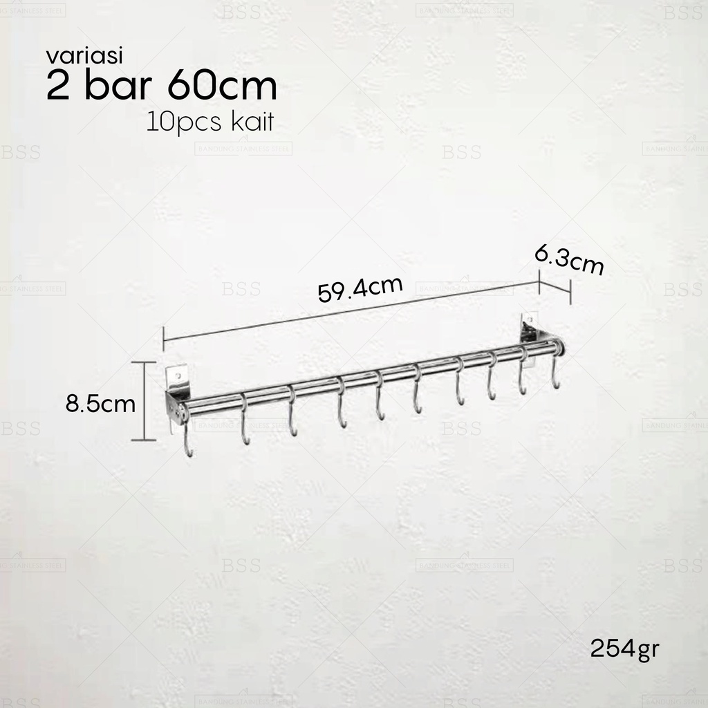 Jual Kitchen Bar Cm Cm Cm Single Double Gantungan Rak Dapur