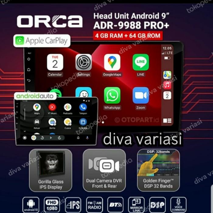 Jual Head Unit Android Inch Orca Adr Pro Dual Camera Dvr G