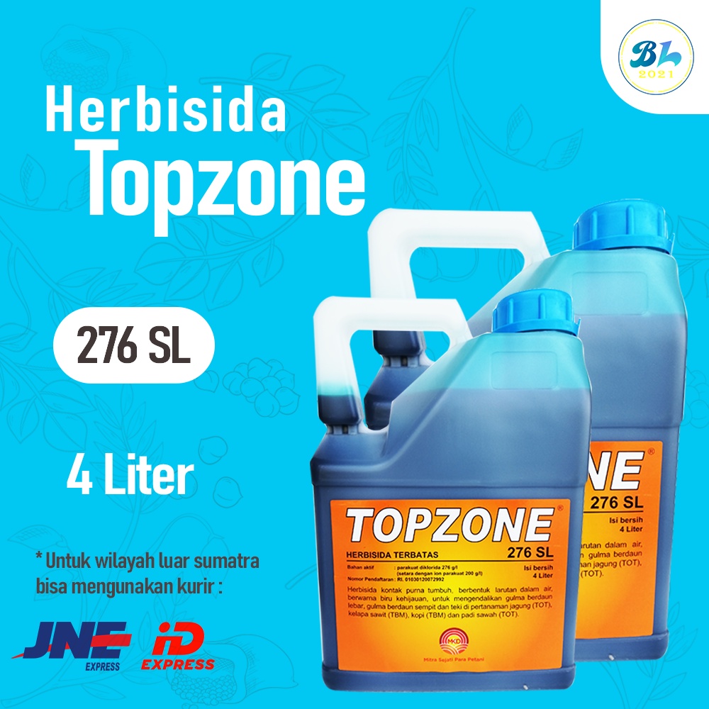 Jual Herbisida Topzone 276 SL 4 Liter Untuk Membasmi Rumput Dan Gulma