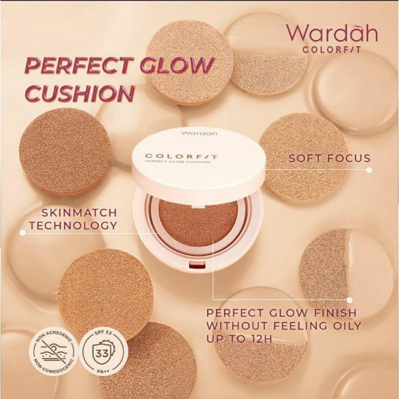 Jual Wardah Colorfit Perfect Glow Cushion Spf Pa Gr Shopee