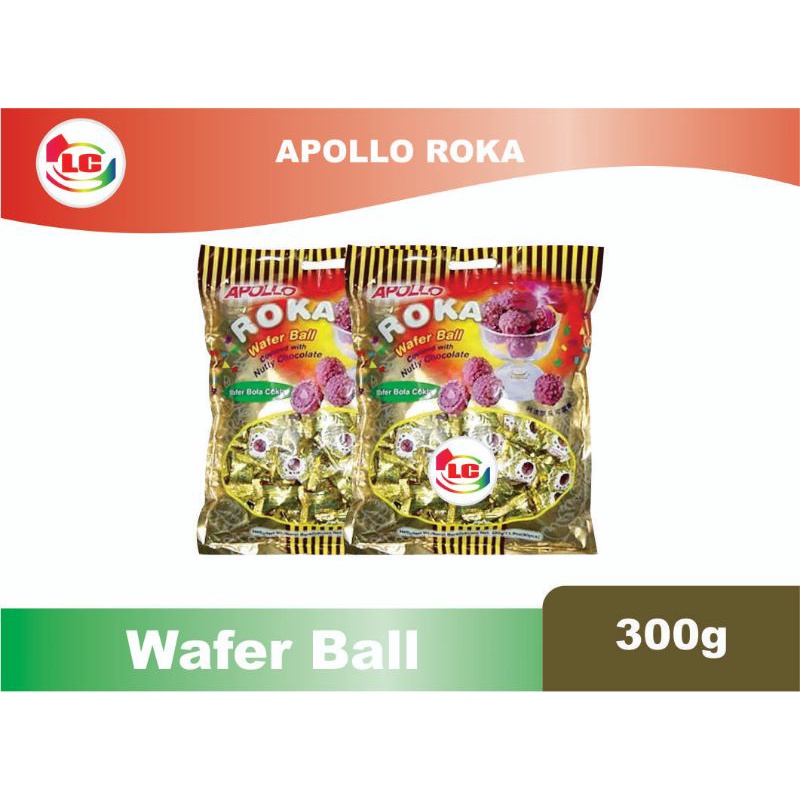 Jual Roka Apollo Wafer Ball Coklat Isi 50pcs Shopee Indonesia