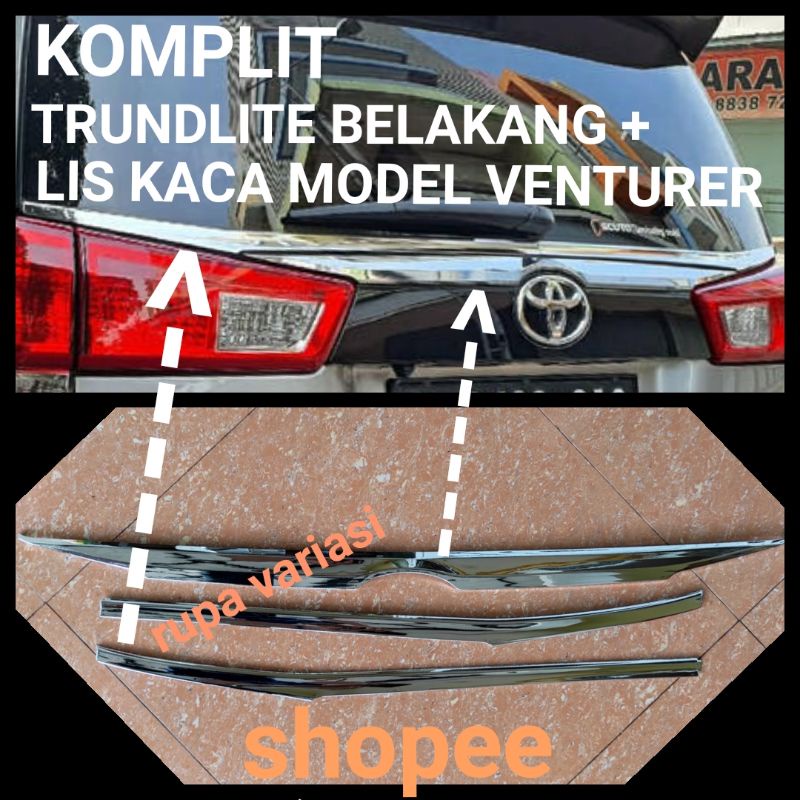 Jual Lis List Kaca Pintu Bagasi Belakang Trundlite Inova Innova Reborn