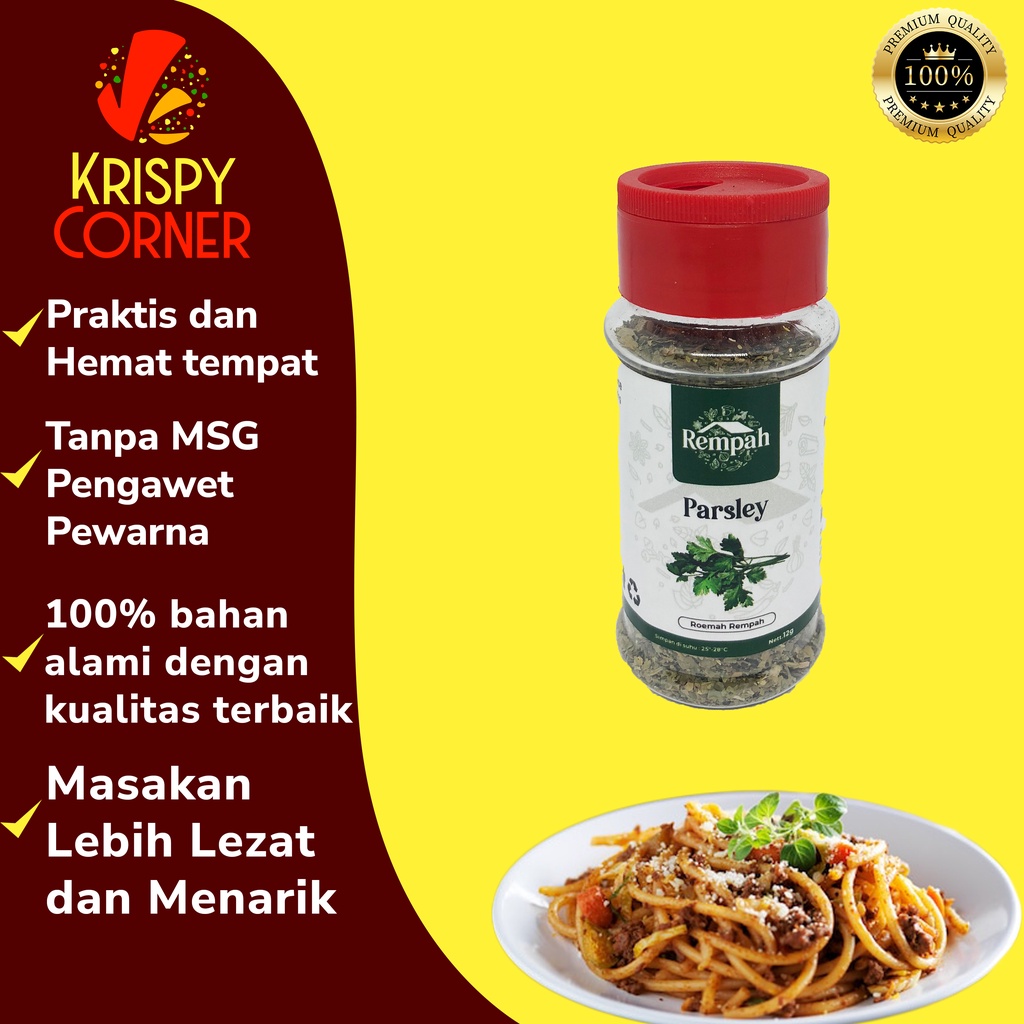 Jual Parsley Kering Daun Parsley Bubuk Dry Parsley Leaves Italian