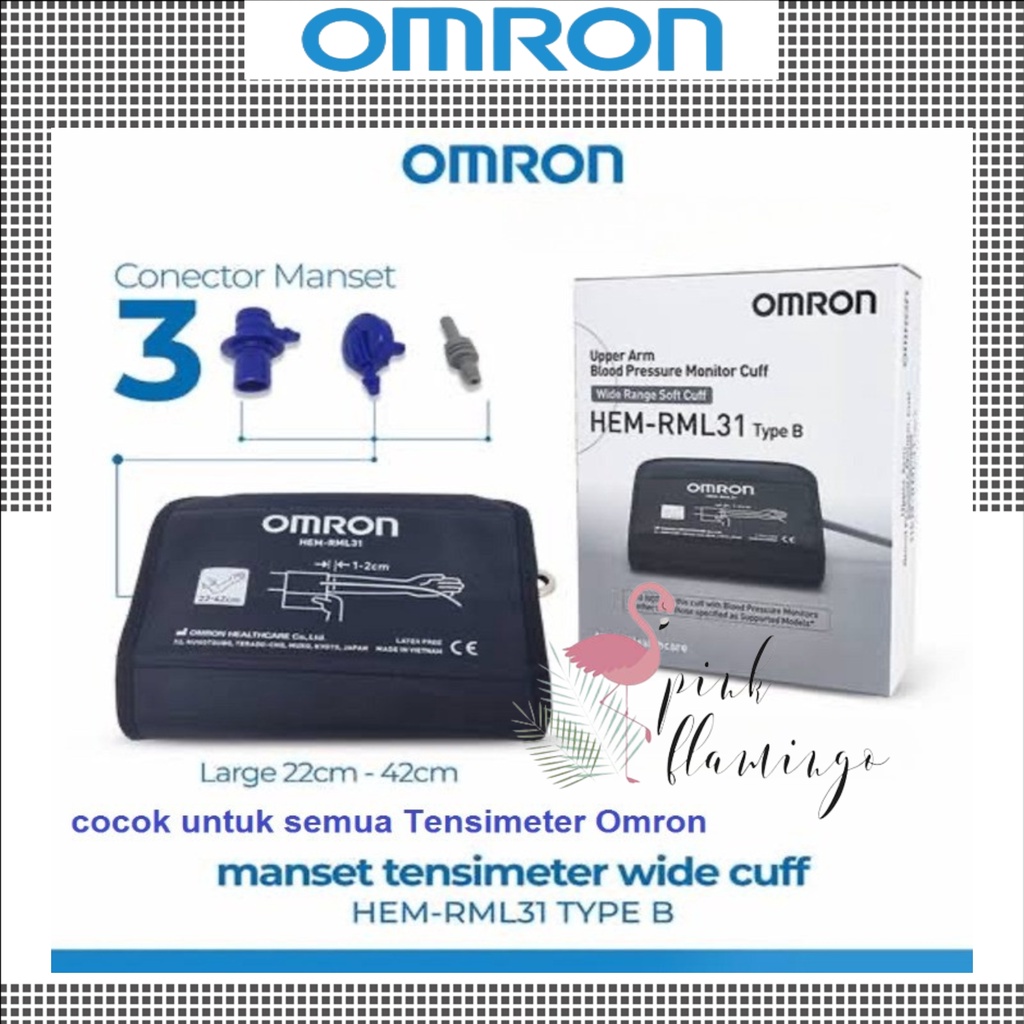 Jual Manset Tensimeter Digital Omron Original Ukuran Jumbo Large L 22