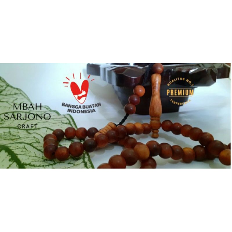 Jual Tasbih Kayu Raja Gaharu Agatis Grade A Tembus Cahaya 8 10mm Tasbih