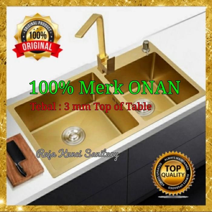 Jual Sanitary Kitchen Sink Gold Golden Hand 8245 Bak Cuci Piring