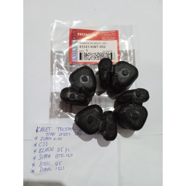 Jual Karet Tromol Belakang Tipe Dobel Disc Cakram Supra X Cs