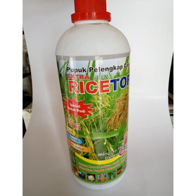 Jual Pupuk Cair Penambah Bobot Padi Dan Anti Hama Tikus Ricetop 1 Liter