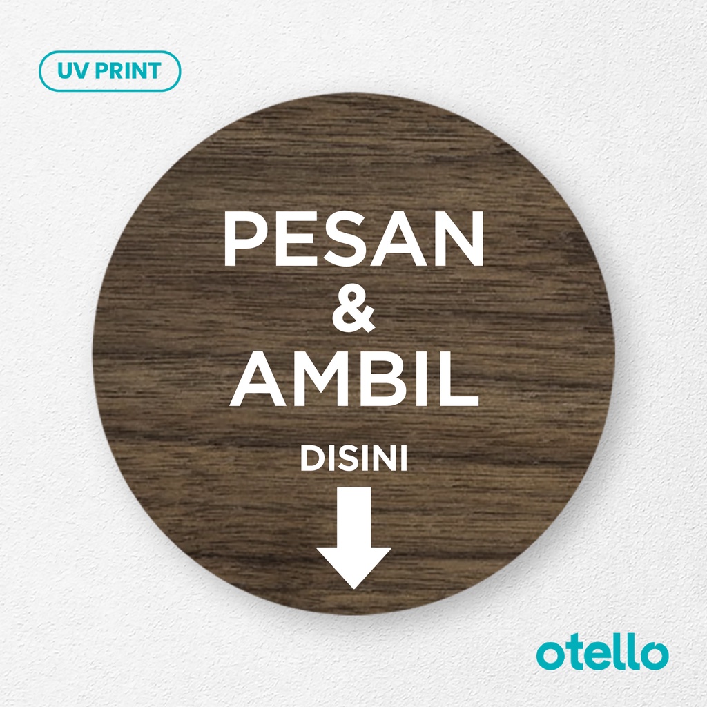 Jual Signage Pesan Dan Ambil Disini Sign Board Kayu Wood Papan Label