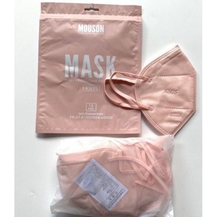 Jual Masker KN95 Warna Nude Pink Masker KF94 Warna Nude Pink Shopee