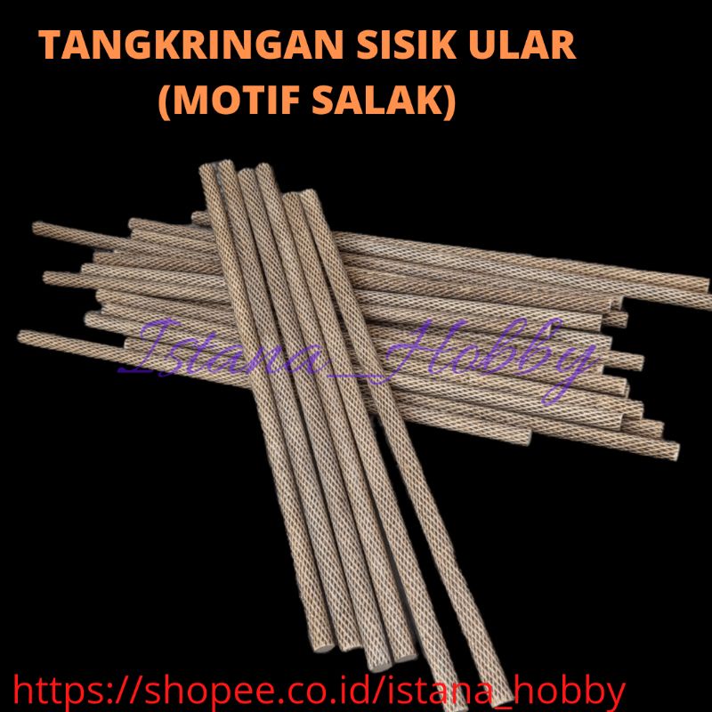 Jual Tangkringan Bakar Motif Sisik Ular Motif Salak Untuk Murai