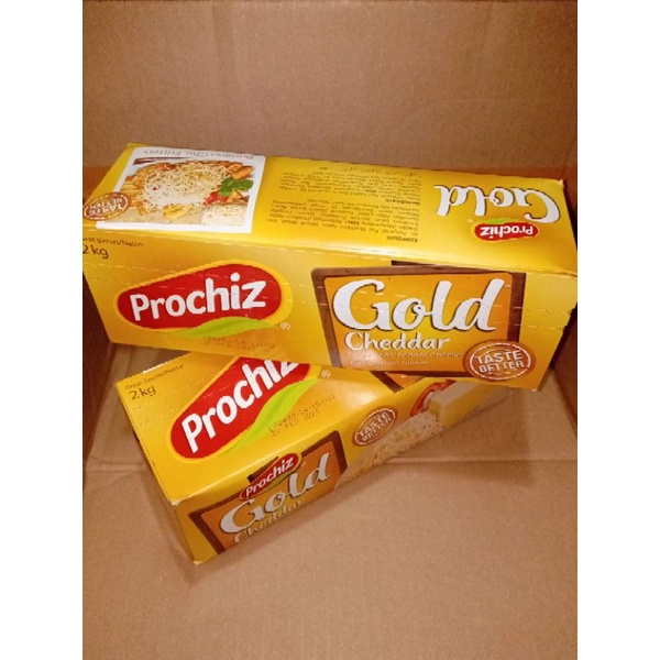 Jual Keju Prochiz Blok 2kg Gold Cheddar Shopee Indonesia