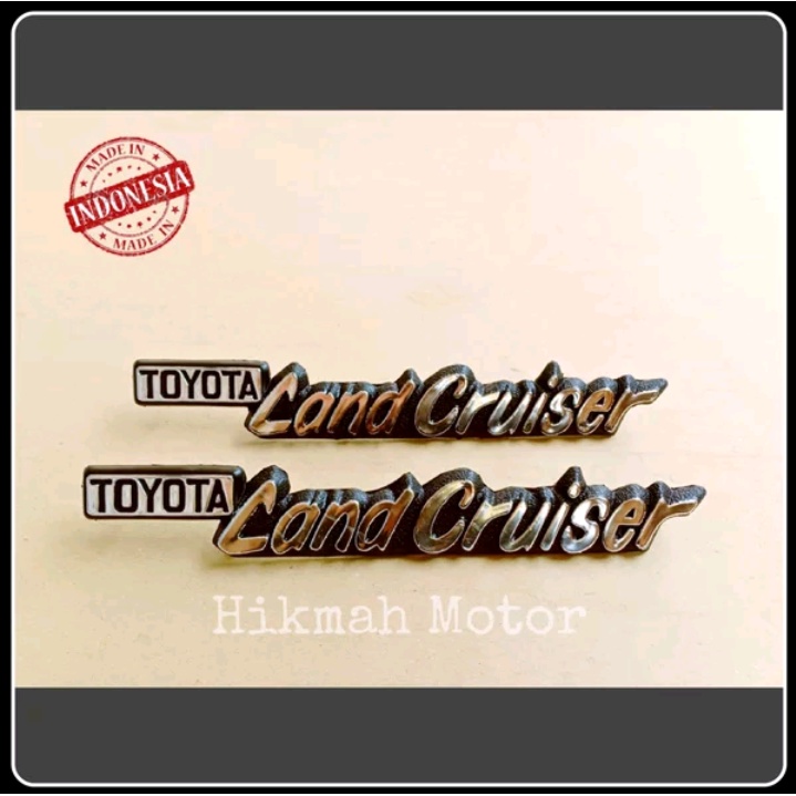 Jual Sepasang Emblem Logo Tulisan Samping Toyota Landcruiser Atau Front